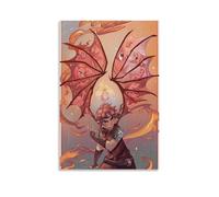 JBQOUOUZ Poster decorativo da parete su tela, motivo: anime Nimona, a sangue caldo, stile classico, per camera da letto, 30 x 45 cm, senza cornice