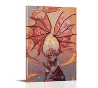 JBQOUOUZ Poster decorativo da parete su tela, motivo: anime Nimona, con sangue caldo, stile classico, 40 x 60 cm, con cornice