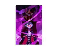 JBQOUOUZ Poster decorativo su tela a tema anime Helluva Boss a sangue caldo classico, poster decorativo per camera da letto, 40 x 60 cm, senza cornice
