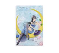 JBQOUOUZ Poster su tela a tema anime Mai Sakurajima, con sangue caldo, stile classico, decorazione artistica da parete, per camera da letto, 60 x 90 cm, senza cornice