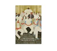 JBQOUOUZ Poster su tela con film classici "One Flew Over The Cuckoo's Nest" (20 x 30 cm) senza cornice