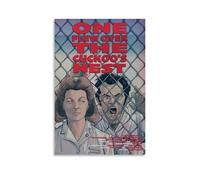JBQOUOUZ Poster su tela con film classici "One Flew Over The Cuckoo's Nest" (30 x 45 cm) senza cornice