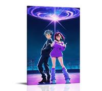 JBQOUOUZ Poster su tela di Dan da Dan a sangue caldo a tema anime, stile classico, decorazione artistica da parete, per camera da letto, 20 x 30 cm, con cornice