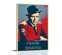 JBQOUOUZ Poster su tela di Frank Sinatra Pop Singer con copertina di album musicali, decorazione artistica da parete per camera da letto, 30 x 45 cm, stile cornice