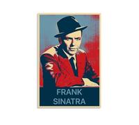 JBQOUOUZ Poster su tela di Frank Sinatra Pop Singer, decorazione artistica da parete per camera da letto, 30 x 45 cm, senza cornice