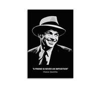 JBQOUOUZ Poster su tela di Frank Sinatra Pop Singer, decorazione artistica da parete per camera da letto, 40 x 60 cm, senza cornice