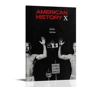 JBQOUOUZ Poster su tela, motivo: American History X, film classici con meravigliosa serie TV, decorazione artistica da parete, per camera da letto, 50 x 75 cm, con cornice