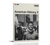 JBQOUOUZ Poster su tela, motivo: American History X, film classici con meravigliosa serie TV, decorazione artistica da parete, per camera da letto, 30 x 45 cm, con cornice