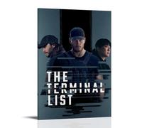 JBQOUOUZ The Terminal List - Poster su tela, motivo: film classico, serie TV, decorazione artistica da parete, per camera da letto, 60 x 90 cm, con cornice