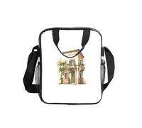 JBYJBX Antico edificio con ramo di ulivo romano e stampa greca trasparente isolato capacità pranzo contenitore per alimenti all'aperto ufficio viaggio picnic