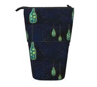 JBYJBX Astuccio multiuso telescopico con stampa di mappe del mondo, organizer per cancelleria, Bella bottiglia di Under the Night Sky, Taglia unica
