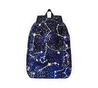 Jbyjbx Bagliore nel buio Zaino da viaggio con stampa a doppia spalla con scomparti multipli, adatto per computer portatili, Nero, S