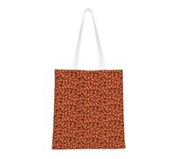 JBYJBX Borsa da basket arancione con stampa di grande capacità borse riutilizzabili leggere lavoro palestra viaggi spiaggia pendolari quotidiani