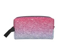 JBYJBX Borsa da viaggio con cerniera, con stampa di colori pastello, blu, rosso e viola, per articoli da toeletta e cosmetici quotidiani, bianco, Taglia unica