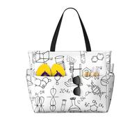 JBYJBX Borsa da viaggio impermeabile e leggera di grande capacità del totalizzatore della spiaggia della stampa della stampa di chimica