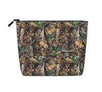 JBYJBX Cold Tree, borsa per il trucco con stampa mimetica, impermeabile, da viaggio, borsa con cerniera, borsa da toilette da donna, nera, taglia unica, Nero, One Size