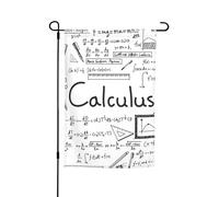 Jbyjbx Geometria matematica geek calcolo stampa splendidamente bandiera da giardino bandiera esterna decorazione cortile portici giardini resistente allo sbiadimento