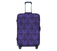 JBYJBX Haunted Mansions - Copertura per valigia, lavabile, elastica, alla moda, da viaggio, nero, Large