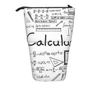 JBYJBX Math Geometry Geek Calculus Print Pencil Case Multiuso Telescopico Astuccio Organizzatore, Cancelleria, Nero, Taglia Unica, Nero , Taglia unica