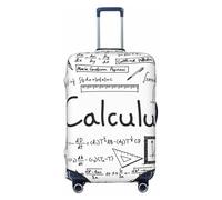 JBYJBX Math Geometry Geek Calculus Stampa Valigie Copertura Bagagli Lavabile Elastico Alla Moda Viaggio Gear Cover, nero, Small