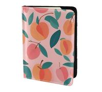 JBYJBX Modello Rosa Pesca Modello Senza Cuciture Stampa Passaporto 5.5 pollice Documento di Viaggio Leggero Portafoglio Uomini Donne Viaggi di Tempo Libero Affari, Nero , Taglia unica