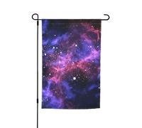 Jbyjbx Universo Galaxy Star Space Print Splendidamente bandiera da giardino bandiera esterna decorazione cortile portici giardini resistente allo sbiadimento