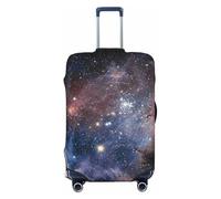 JBYJBX Universo Via Lattea Galaxy Stampa Valigie Copertura Bagaglio Protettore Lavabile Elastico Alla Moda Viaggio Gear Cover, nero, Medium