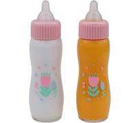 JC Toys - Accessories for Keeps Baby Biberon per Bambole, Colore Rosa, 2 Pezzi Set (81060)