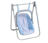 JC Toys - Amaca e sedia multi-posizione rimovibili 2 in 1 per bambole fino a 45 cm, blu e bianco a pois, portatile, peso leggero, progettato da Berenguer Boutique, + 3 anni