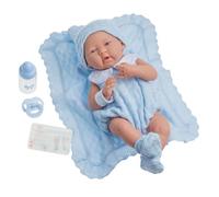 JC TOYS - Newborn, Bambola per bambini, colore blu (18054)