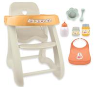 JC Toys - per mantenere il tempo di gioco! | Seggiolone per bambole fino a 43,2 cm | Seggiolone robusto e accessori da gioco | Età 2 | Colori della terra