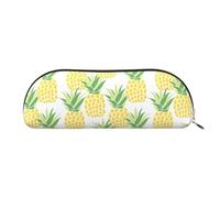 JCAKES Astuccio in pelle con ananas e contratto astuccio per ragazze astucci per ragazzi astuccio piccolo astuccio personalizzato astuccio per cosmetici, Oro, Taglia unica, Organizer per borse