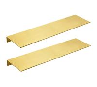 Jcasbdn 2 pezzi su scaffale a parete in metallo, caddy per doccia dorato spazzolato da 16x5 pollici, scaffale per esposizioni anticorrosivi per camera da letto, soggiorno, bagno, ufficio, negozio