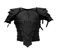 Jcasbdn Armatura del Cavaliere Medievale PU Armatura per Il Torace in Pelle per Uomini Costumi di pianta del pettorale Regolabile per la Festa di Cosplay di Halloween