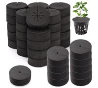 Jcasbdn Collari di clonazione 40pcs, collari di cloni di spugne idroponiche Eva, 8 Raggi Inserti cloner Fai -da -Te Fit vasi Netti da 2 Pollici, idroponica, aeroponica