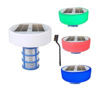 Jcasbdn Ionizzatore a Piscina Solare, ionizzatore della Piscina con Carta e Pennello, Ideale per ridurre Il Cloro, Acqua purificante