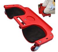 Jcasbdn Le ginocchiere rotolanti con ruote 20x10 comodi ginocchini rotolanti addensati per pavimenti in ginocchio multifunzionale portatile utilizzato per il giardino del garage, rosso