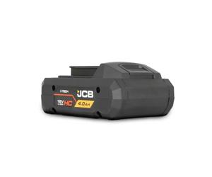 JCB Batteria agli ioni di litio Pro 18V E-TECH 4.0Ah - Batteria ad alta capacità e compatta per JCB 18V Cordless & Professional Tools
