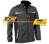 JCB IN Pile Con Zip Maglione/Giacca collo ad Imbuto Softshell Bordo Maglia