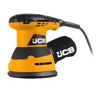 JCB Levigatrice orbitale da 240 V, velocità variabile e collettore di polvere, protezione da sovraccarico, base abrasiva con gancio e anello, garanzia 3 anni