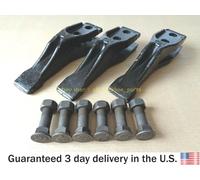 JCB Pala Meccanica - 3 Pezzi Forgiato Denti Point con Dado / Bullone. (Pezzo N°