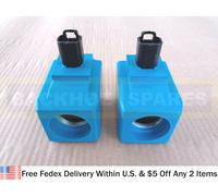 JCB Parti - Trans. Solenoide Bobina, Perno Rotondo 12V - 2 Pezzi (