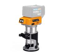 JCB Router decespugliatore senza spazzole da 18 V, unità nuda, velocità variabile e luce a LED, adattatore per vuoto incluso, pinza da 3/8" e ¼", 3 anni di garanzia