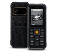 JCB Tradesman 4 - Telefono cellulare robusto 4G impermeabile, Dual SIM, senza vincoli di operatore, telefono a tasti resistente per lavoro e cantieri - Nero