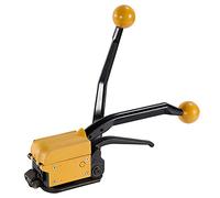 JCBMGDBKH Reggiatrice per imballaggi in Acciaio, Macchina Manuale Senza Sigillo per Larghezza e Spessore - Mental Strapping Bander, Macchina per imballaggio con Cinghia in Acciaio