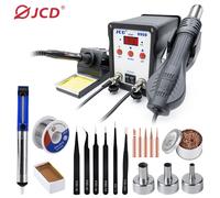 JCD 2 in 1 stazione di saldatura 8908 Display digitale SMD rilavorazione pistola ad aria calda saldatore 220V ESD saldatura dissaldatura strumenti di riparazione