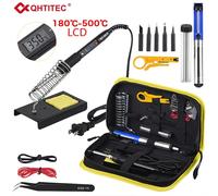 JCD 80W Kit saldatore temperatura regolabile LCD Display digitale strumenti di riparazione saldatura 220V/110V con Set pompa di aspirazione stagno