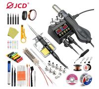 JCD 8898Max stazione di saldatura 750W 2 in 1 saldatore pistola ad aria calda rilavorazione stazione di saldatura Set per strumenti di riparazione di saldatura del telefono