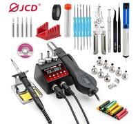 JCD Nuovo Aggiornamento 2 IN 1 Stazione di Saldatura Display Digitale LCD 220 V/110 V Stazione di Rilavorazione di Saldatura 750 W Del Telefono BGA SMD IC strumenti di riparazione
