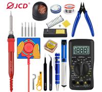 JCD saldatore Kit 60W 110V/220V manopola grande facile temperatura regolabile per cellulare BGA IC riparazione strumenti di saldatura ADJ908